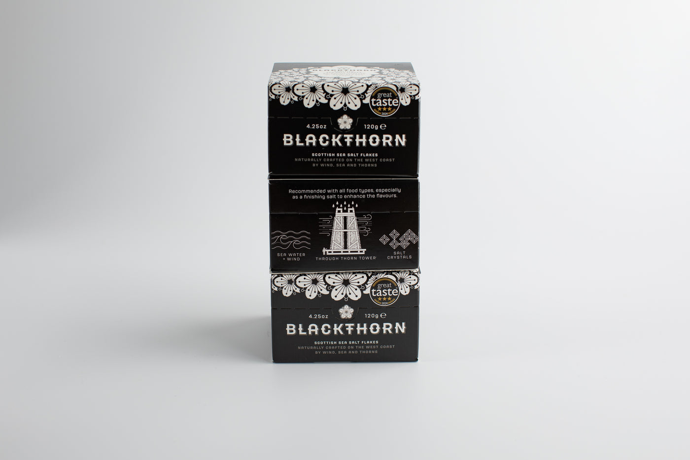 Blackthorn Scottish Sea Salt Flakes Trio